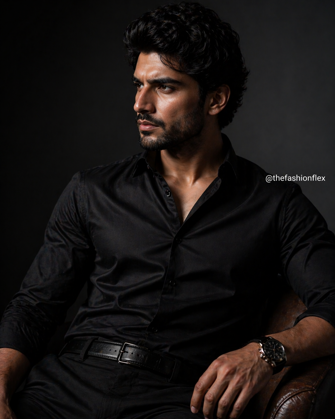 Black shirt combination