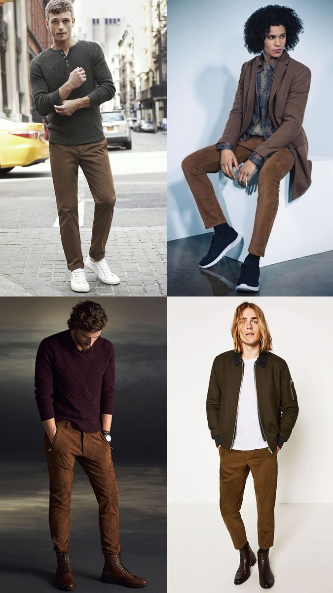 Brown pants combination
